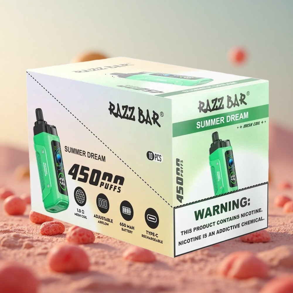 Razz Bar 45000 Puffs Letný Sen 1.0 Ohm Mesh Slovakia vape wholesale