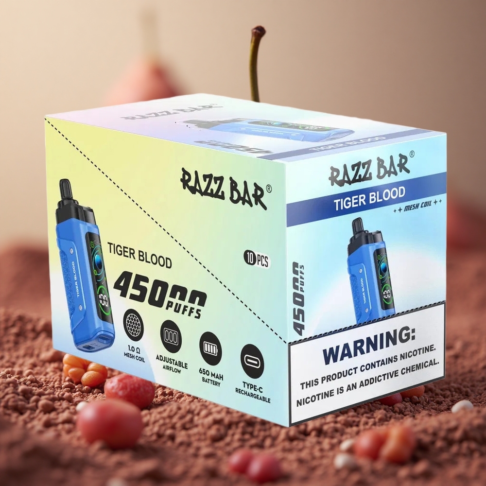 Razz Bar 45000 Puffs Tiger Krv Type-C Slovakia vape wholesale