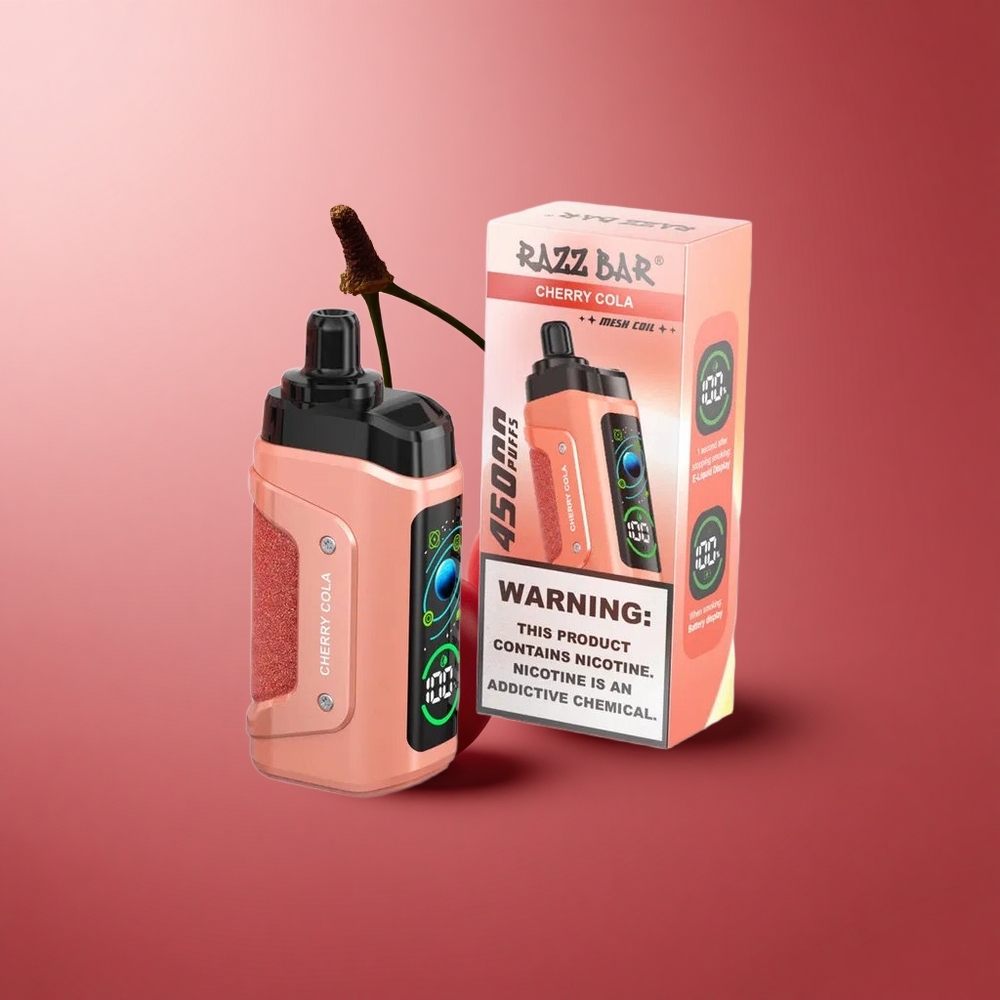 Razz Bar 45000 Puffs Čerešňová Kola Batéria 650 mAh Slovakia vape wholesale