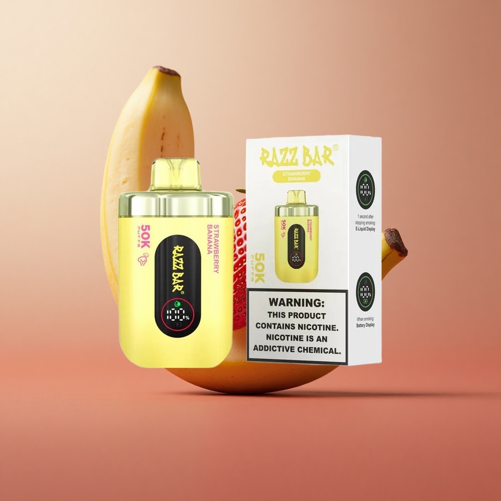 Razz Bar 50K Puffs Jahodová Banánová 650 Mah Slovakia vape wholesale