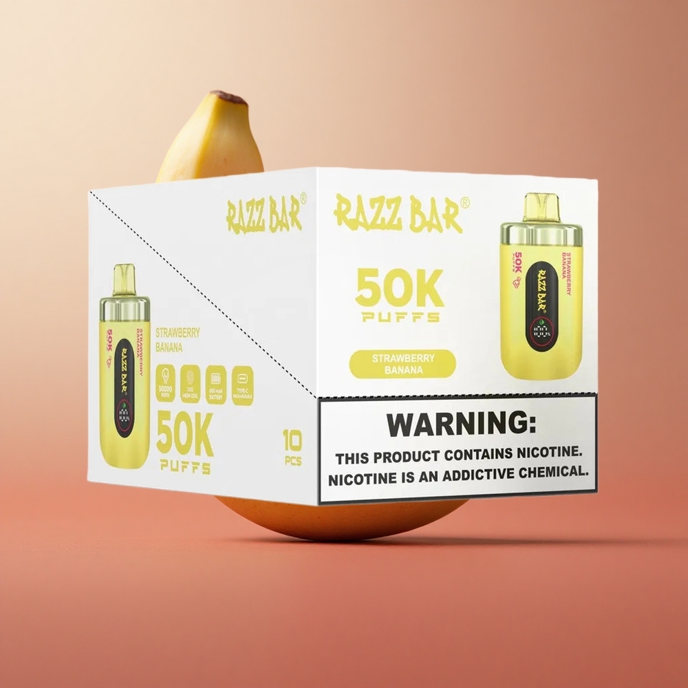 Razz Bar 50K Puffs Jahodová Banánová 650 Mah Slovakia vape wholesale