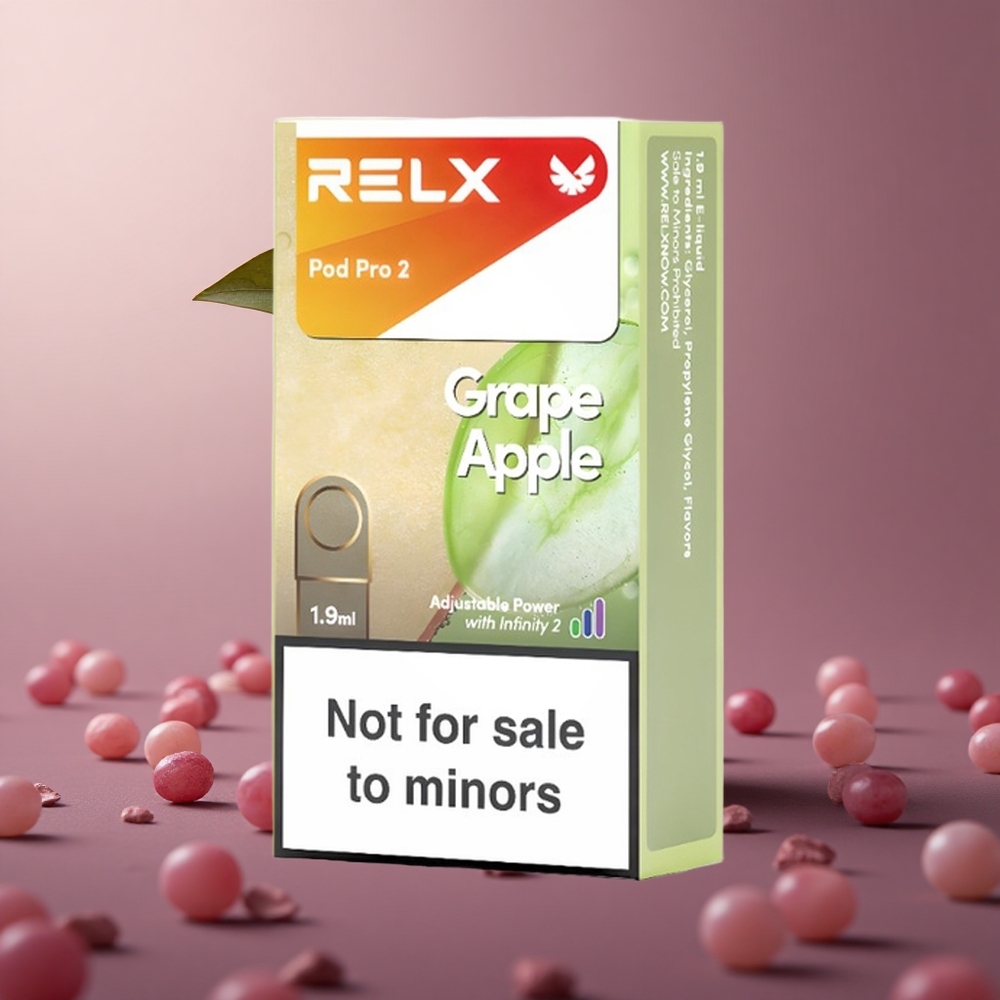 RELX Pod Pro 2 600 Puffs Hrozno Jablko 1.9ml Slovakia vape wholesale