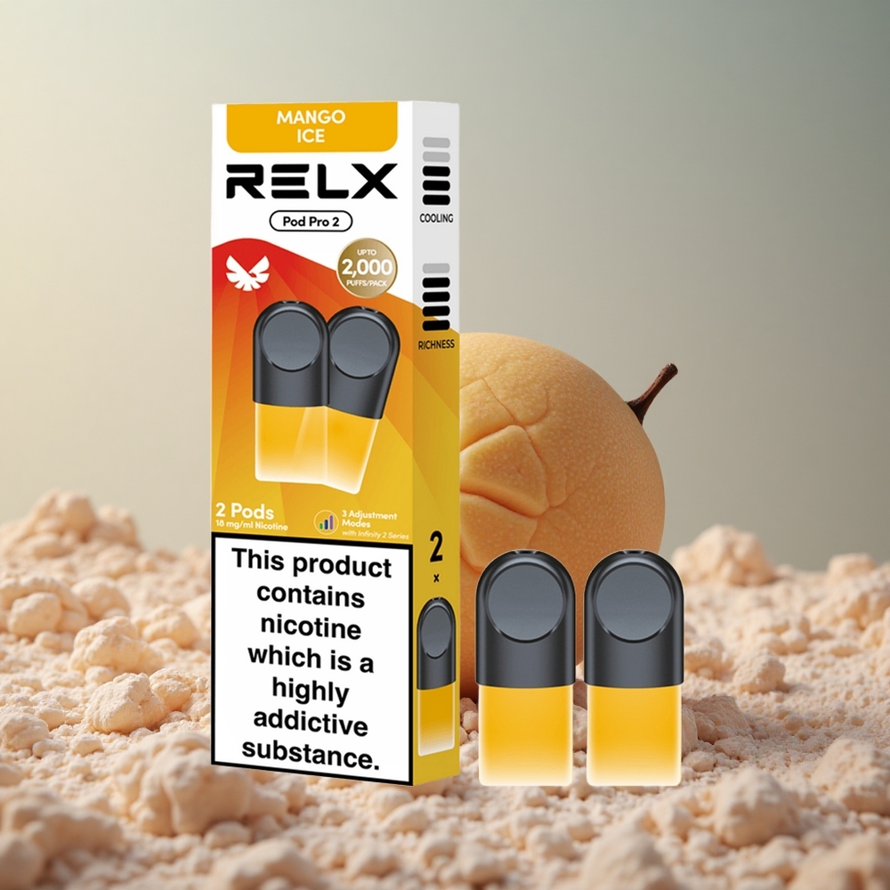 RELX Pod Pro 2 600 Puffs Mango Ľadová 1,9ml Slovakia vape wholesale