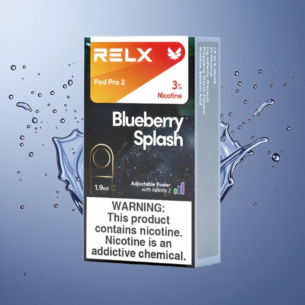 RELX Pod Pro 2 600 Puffs Čučoriedka Splash 1.9ml Slovakia vape wholesale